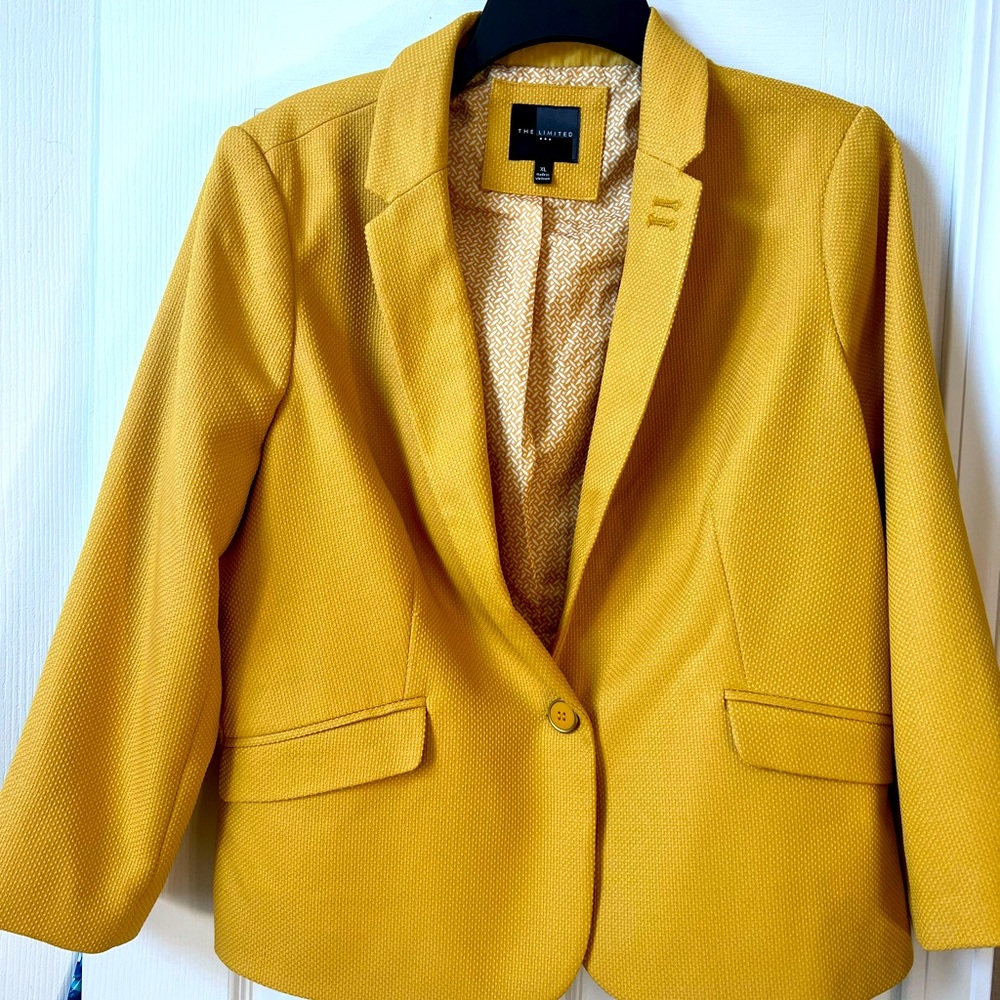The Limited gold blazer size XL